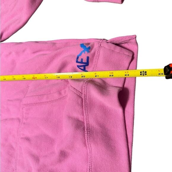 American Eagle Size Small Pink Half Zip Sweatshirt - Picture 2 of 7